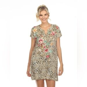 Johnny Was Masie Leopard Tunic